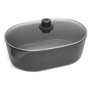 Titanium Nowo Glass Lid Roaster